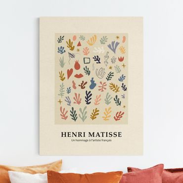 Leinwandbild Natur - Matisse Hommage - Hochformat 3:4