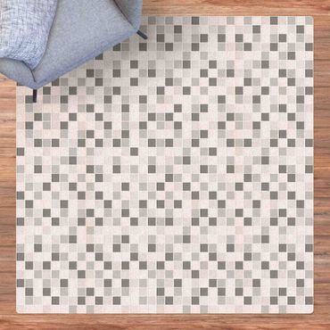 Kork-Teppich - Mosaikfliesen Winterset - Quadrat 1:1