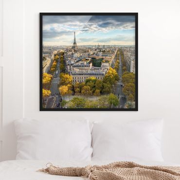 Bild mit Rahmen - Nice day in Paris - Quadrat
