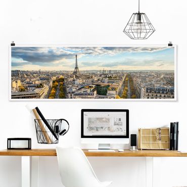 Poster - Nice day in Paris - Panorama 3:1