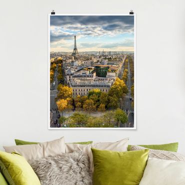 Poster - Nice day in Paris - Hochformat 3:4