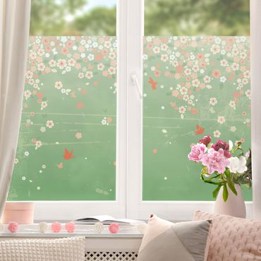 Fensterfolie - Sichtschutz - No.EK236 Spring Background - Fensterbilder