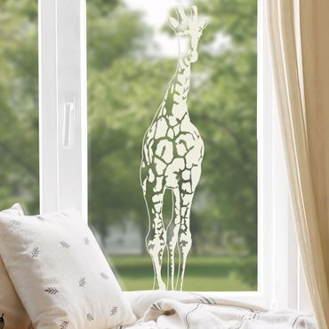 Fensterfolie - Fenstertattoo No.TA1 Giraffe - Milchglasfolie