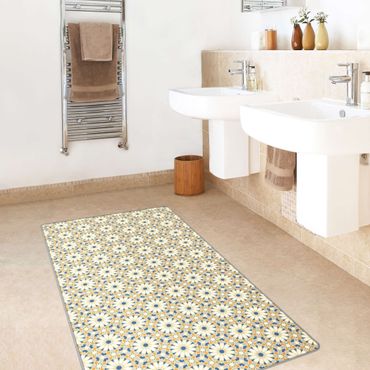 Teppich - Orientalisches Muster mit gelben Sternen