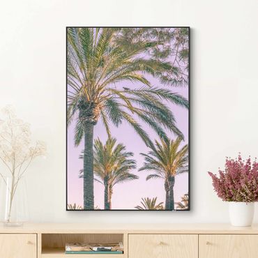 Wechselbild - Palmen im Sonnenuntergang