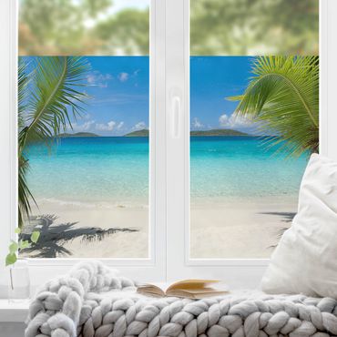 Fensterfolie - Sichtschutz Fenster Perfect Maledives - Fensterbilder