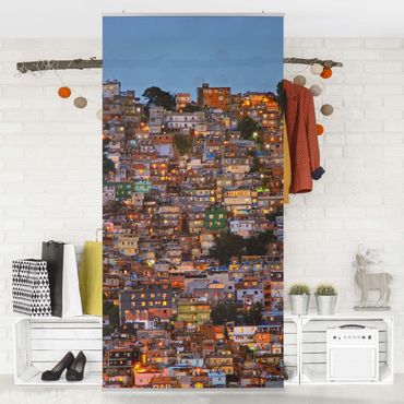 Raumteiler - Rio de Janeiro Favela Sonnenuntergang - 250x120cm