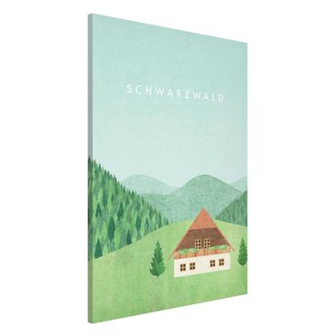 Magnettafel - Reiseposter - Schwarzwald - Memoboard Hochformat
