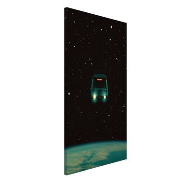 Magnettafel - Retro Collage - Space Express - Hochformat 3:4