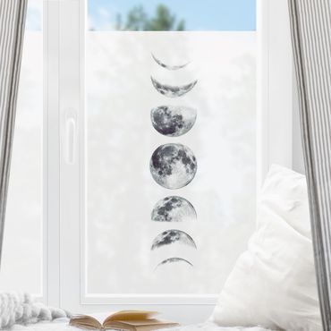 Fensterfolie - Sichtschutz - Sieben Monde - Fensterbilder