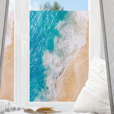 Fensterfolie - Sichtschutz - Sonniger Wellenbruch - Fensterbilder