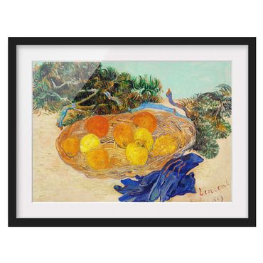 Bild mit Rahmen - Van Gogh - Stillleben mit Orangen
