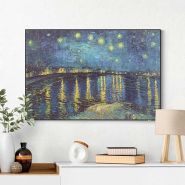 Wechselbild - Vincent van Gogh - Sternennacht über der Rhône