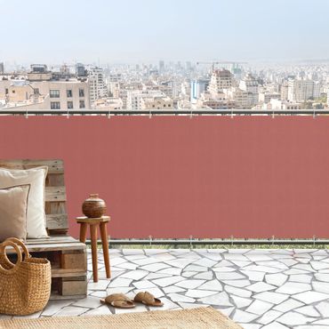 Balkon Sichtschutz - Vintage Rot