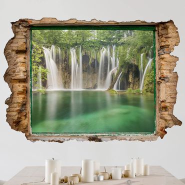 3D Wandtattoo - Wasserfall Plitvicer Seen - Quer 2:3