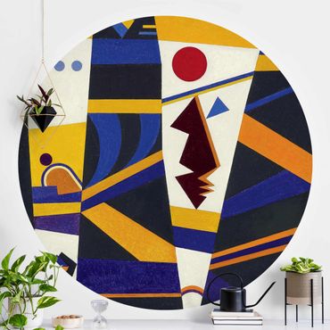 Runde Tapete selbstklebend - Wassily Kandinsky - Bindung