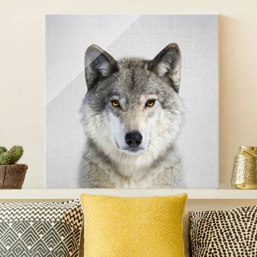 Glasbild - Wolf Wendelin - Quadrat