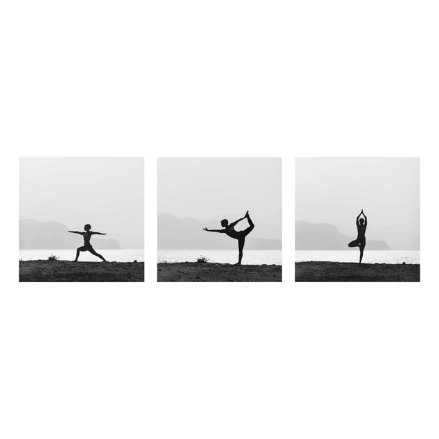 Bilder für die Wand Yoga Trio