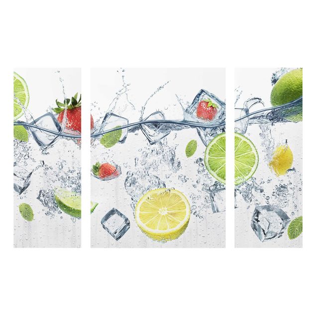 Glas Wandbilder Frucht Cocktail