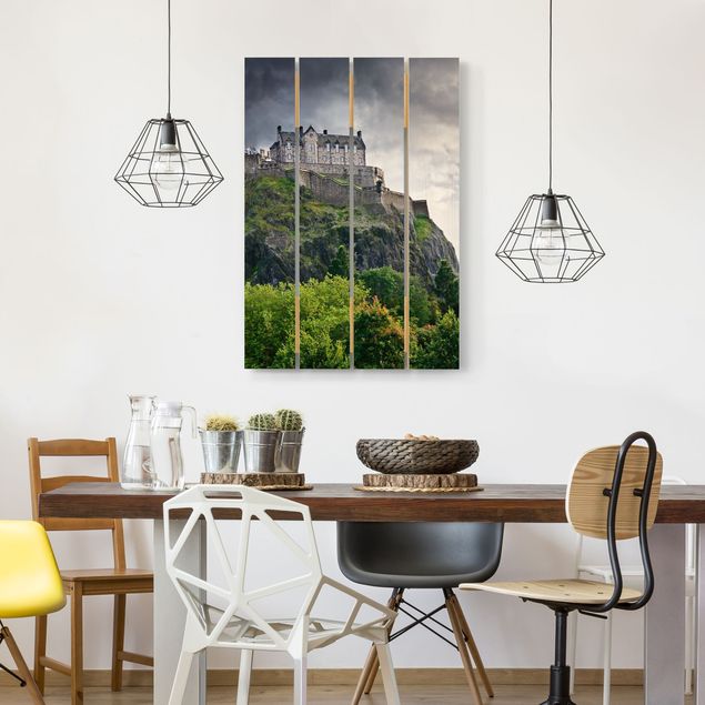 Holzbilder modern Edinburgh Castle