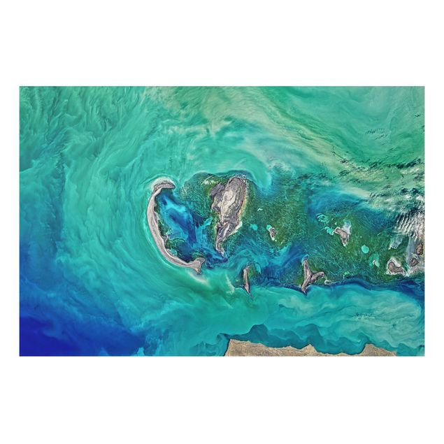 Alu Dibond Druck NASA Fotografie Kaspisches Meer