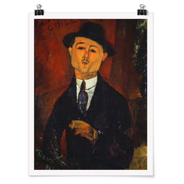 Wandbilder Amedeo Modigliani - Bildnis Paul Guillaume