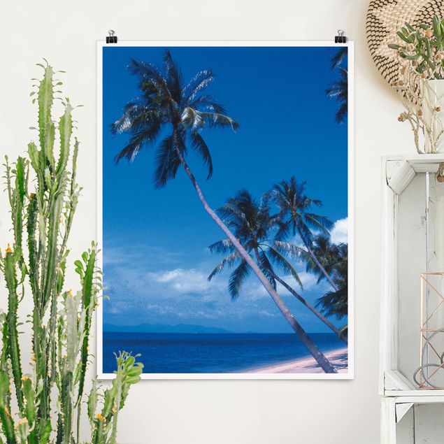 Poster Landschaft Mauritius Beach