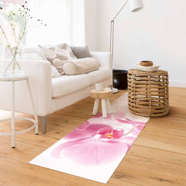 Vinyl-Teppich - Delicate Orchids - Panorama Quer