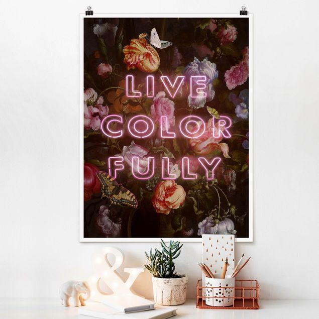 Kunstdrucke Poster Live Color Fully