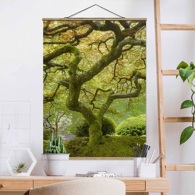 Bilder für die Wand Grüner Japanischer Garten