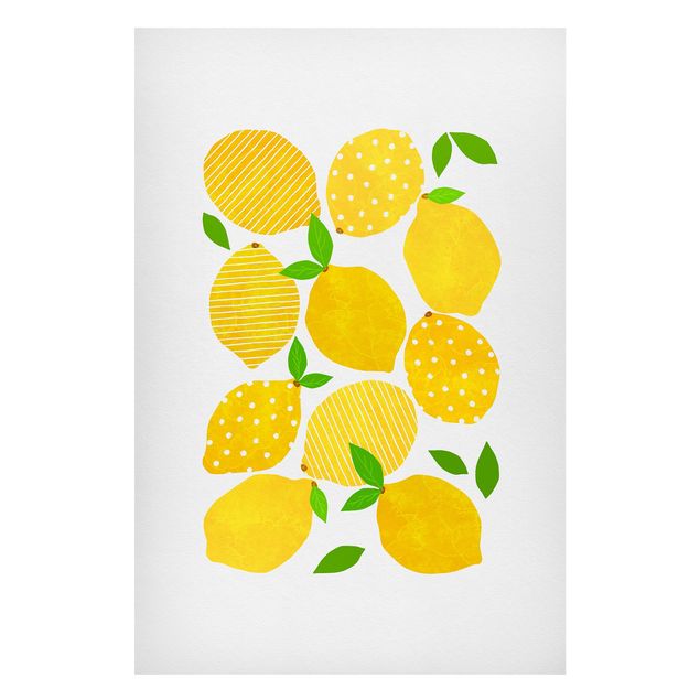 Schöne Wandbilder Zitronen mit Punkten