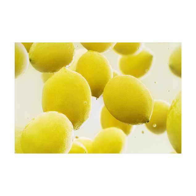 Teppich Esszimmer Zitronen im Wasser