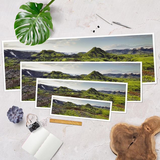 Poster - Rjupnafell Island - Panorama Querformat