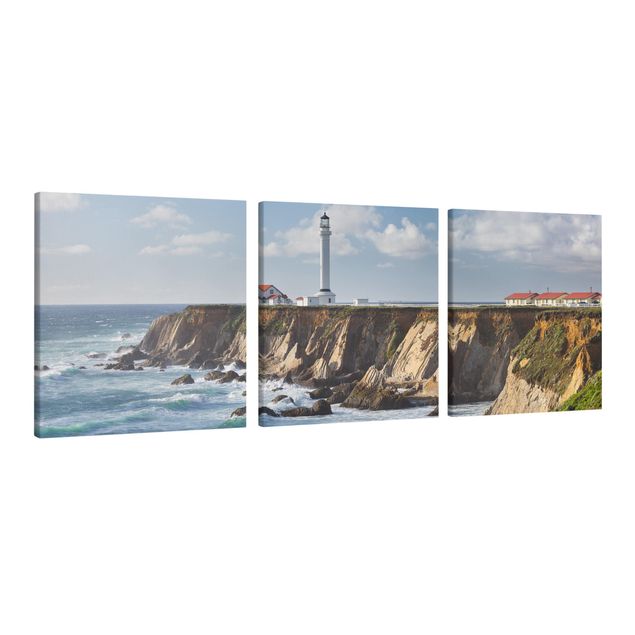 Leinwandbilder Strand Point Arena Lighthouse Kalifornien