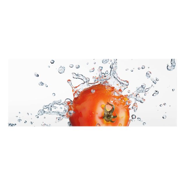 Spritzschutz Glas - Frische Tomate - Panorama - 5:2