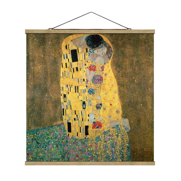 Stoffbilder Gustav Klimt - Der Kuß