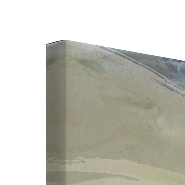 Leinwandbild 4-teilig - Ozean und Wüste Set II