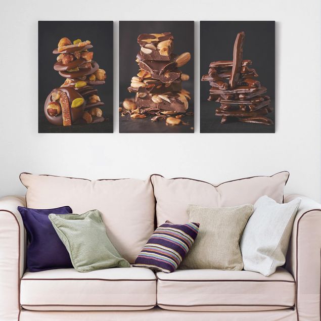 Schöne Wandbilder Schokoladenstapel