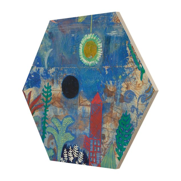 Wandbilder Kunstdruck Paul Klee - Versunkene Landschaft