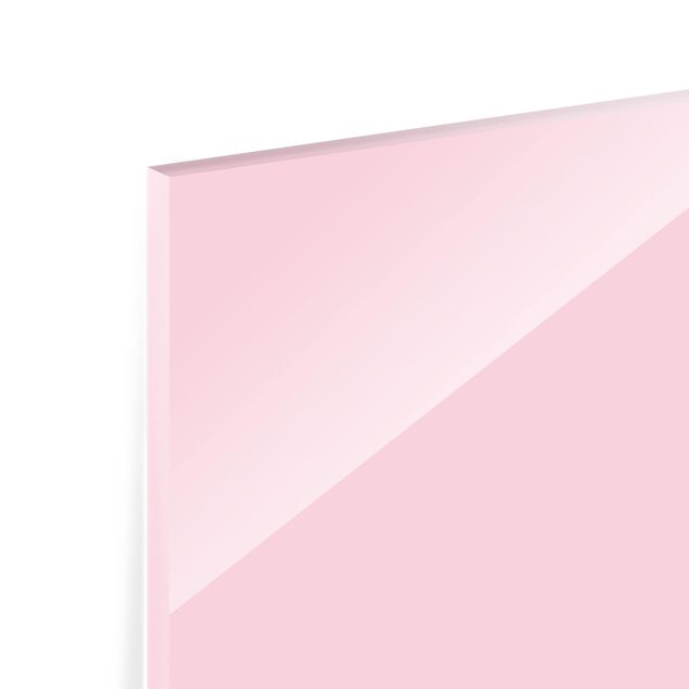 Glas Spritzschutz - Rosé - Quadrat - 1:1