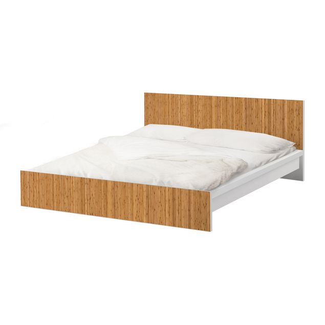 Möbelfolie IKEA Malm Bett Bambus