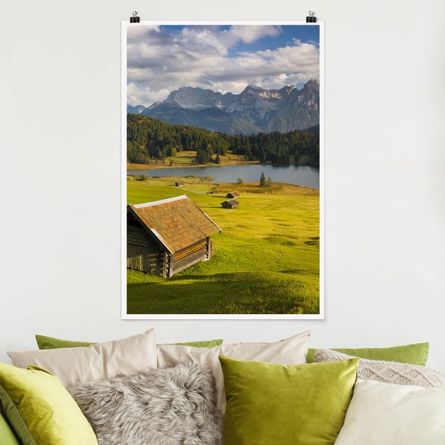 Poster Landschaft Geroldsee Oberbayern