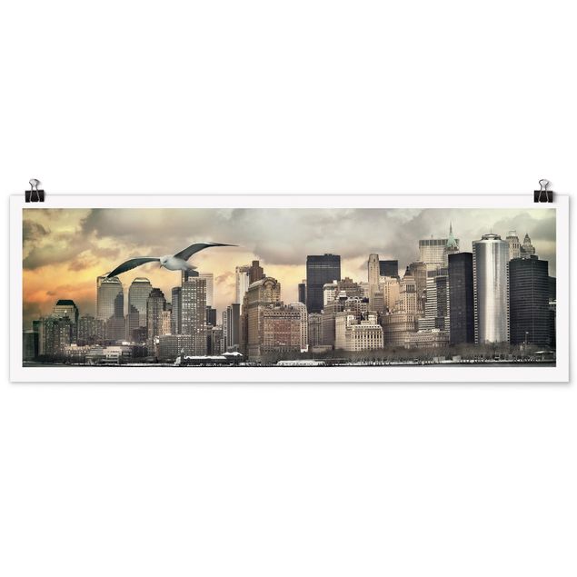 Poster - No.YK1 New York - Panorama Querformat