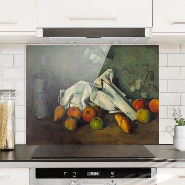Bilder Impressionismus Paul Cézanne - Milchkanne und Äpfel