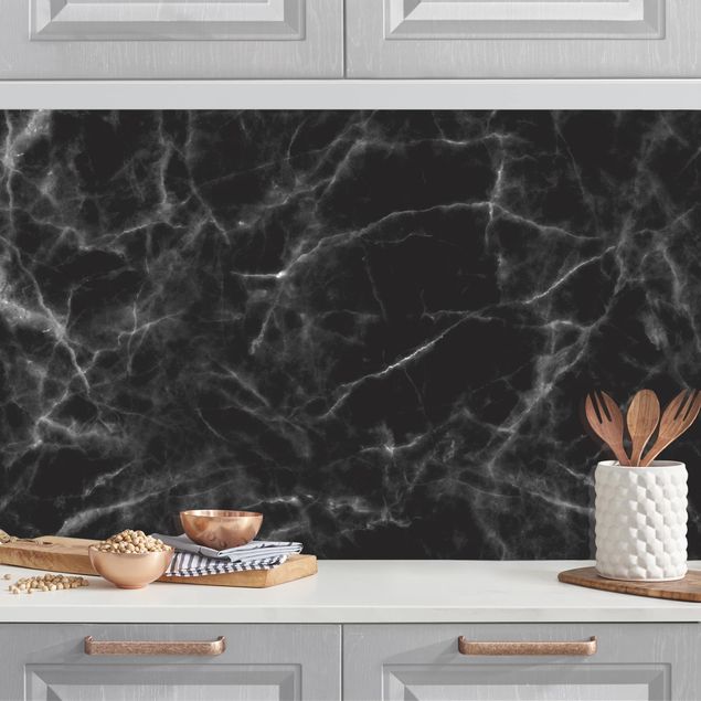 Küchenrückwände Platte Nero Carrara