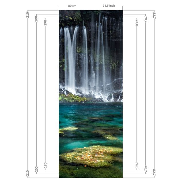 Duschrückwand - Shiraito Wasserfall