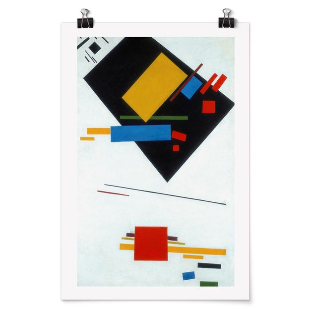 Poster - Kasimir Malewitsch - Suprematische Malerei - Hochformat 3:2