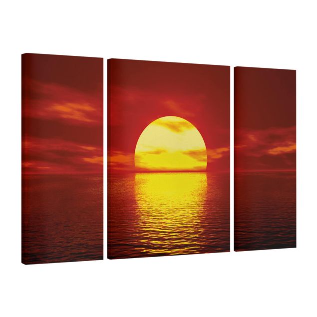 Wandbilder Wohnzimmer modern Fantastic Sunset