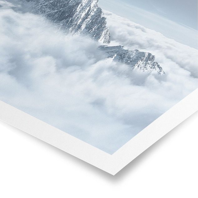 Poster - Die Alpen über den Wolken - Querformat 2:3