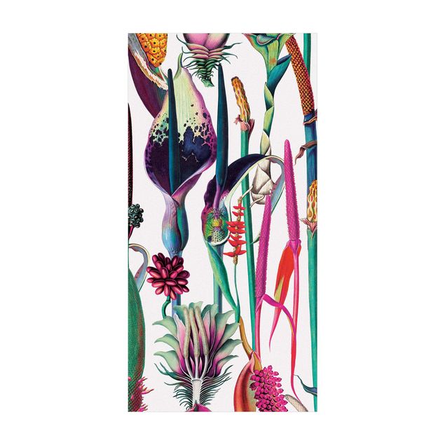 Teppich Blumen Tropisches Luxus Muster XXL